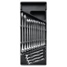 Facom 16-Piece Chrome Vanadium Steel Ring Spanner Set 6 to 24 mm MOD.440-1PB