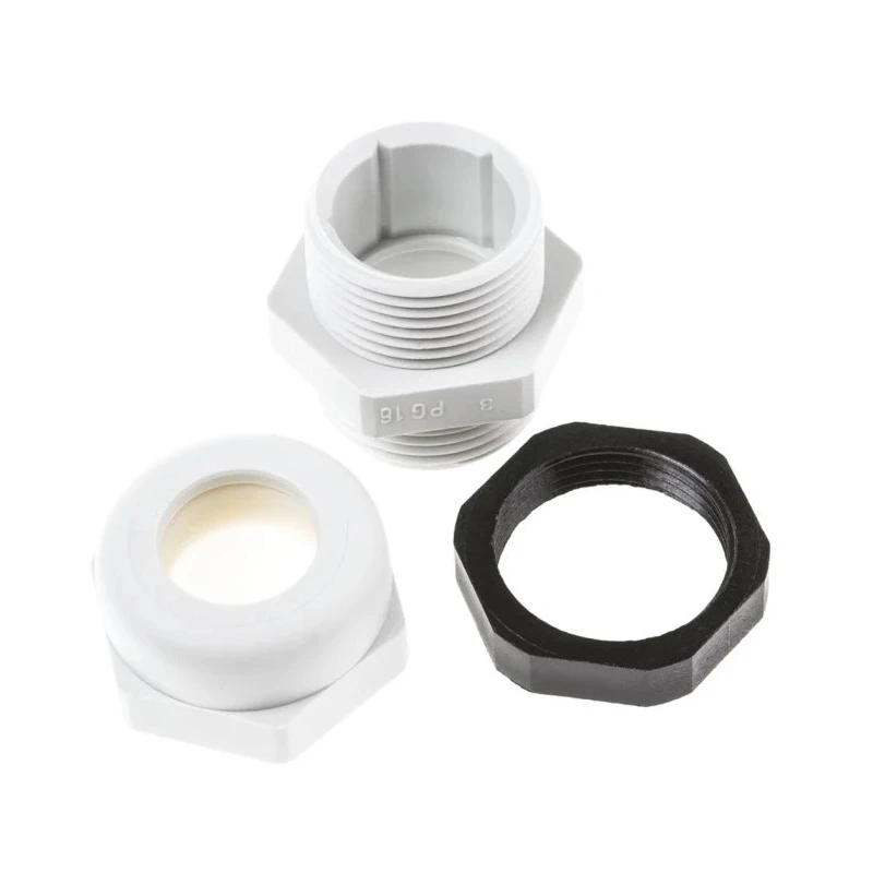 SIB WADI-TEC Series Grey Polyamide 6 Cable Gland, PG16 Thread, 9 mm to 14 mm Cable Diameter, IP68, Operating -30°C Z6101600R