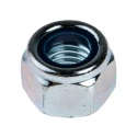 RS PRO Bright Zinc Steel Locknut M12 Nylon Insert DIN 982 19mm Width 14mm Height 530-416