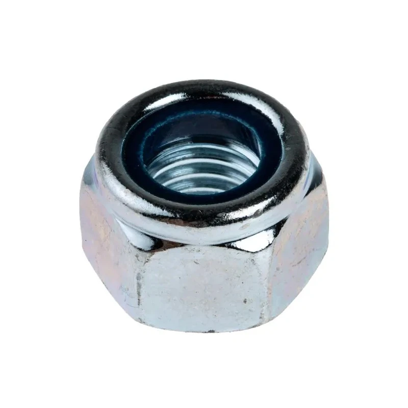 RS PRO Bright Zinc Steel Locknut M12 Nylon Insert DIN 982 19mm Width 14mm Height 530-416