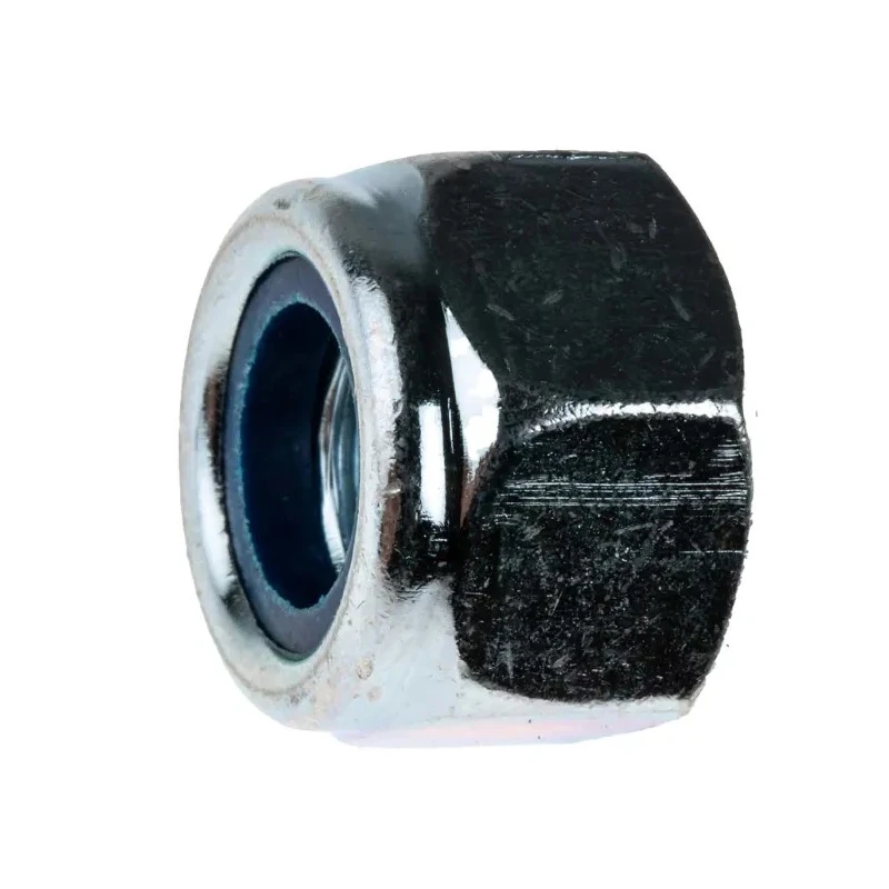 RS PRO Bright Zinc Steel Locknut M12 Nylon Insert DIN 982 19mm Width 14mm Height 530-416