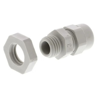 SIB WADI-TEC Series Grey Polyamide 6 Cable Gland M12 Thread 3 mm Min. 6 mm Max. IP68 Z6121200R