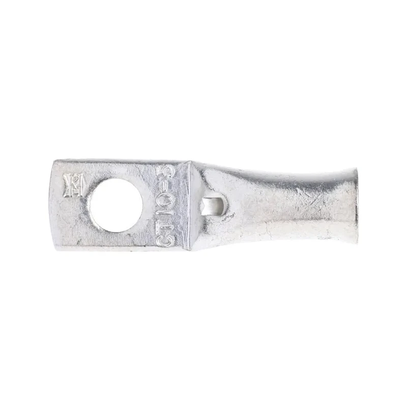 RS PRO Uninsulated Tubular Ring Terminal, M5 Stud Size, 8 AWG Wire Size, Copper Tin Plated, Grey 531-015