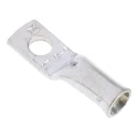 RS PRO Uninsulated Tubular Ring Terminal, M5 Stud Size, 8 AWG Wire Size, Copper Tin Plated, Grey 531-015