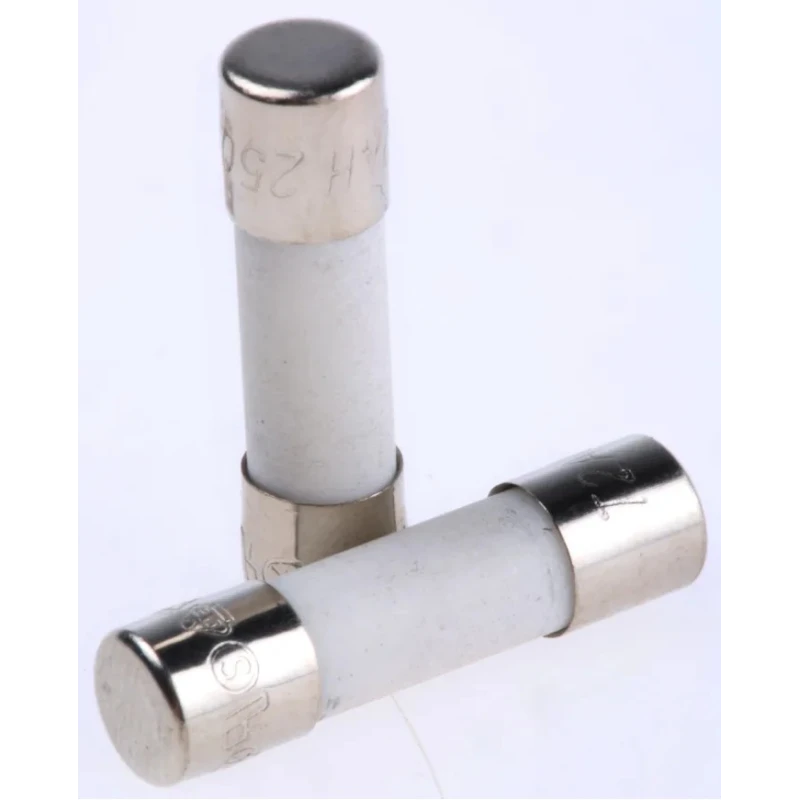 RS PRO 2A T Ceramic Cartridge Fuse, 5 x 20 mm, Time Delay, 250V AC 610-9771