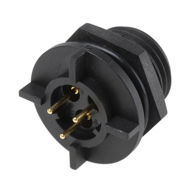 Bulgin Circular Connector 3 Contacts PCB Miniature Plug Male IP68 Buccaneer 400 Series PX0413/03P/PC