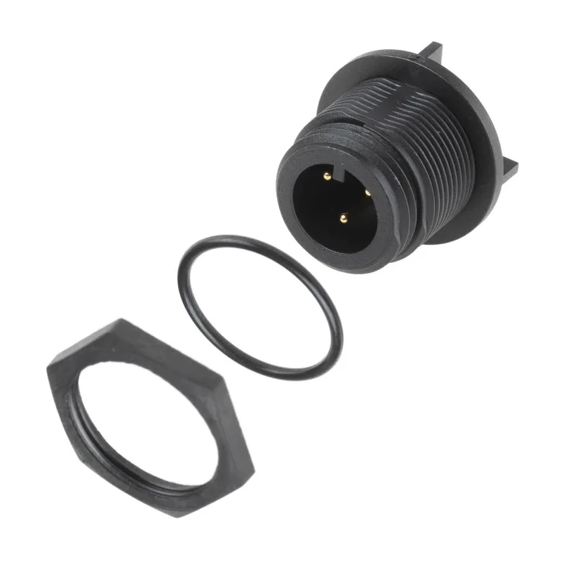 Bulgin Circular Connector 3 Contacts PCB Miniature Plug Male IP68 Buccaneer 400 Series PX0413/03P/PC