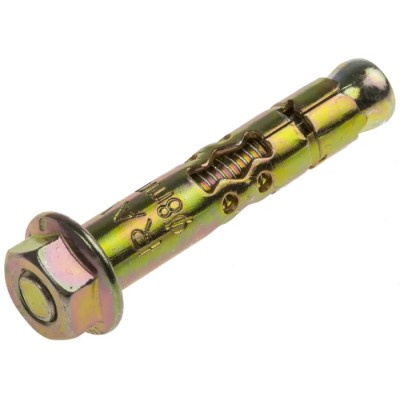 RawlPlug Carbon Steel Mechanical Expansion Masonry Anchor Bolt M6 x 40 mm Zinc Plated 530-422