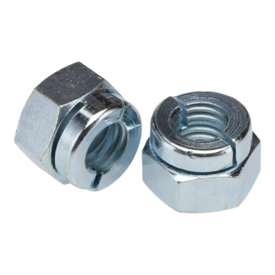 Aerotight Bright Zinc Steel Locknut M8, Grade 8, RoHS Compliant, Overall Height 16.1mm 18808TRZC