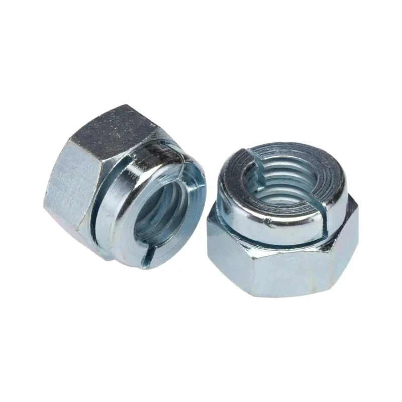 Aerotight Bright Zinc Steel Locknut M8, Grade 8, RoHS Compliant, Overall Height 16.1mm 18808TRZC