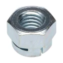 Aerotight Bright Zinc Steel Locknut M8, Grade 8, RoHS Compliant, Overall Height 16.1mm 18808TRZC