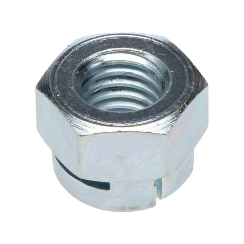 Aerotight Bright Zinc Steel Locknut M8, Grade 8, RoHS Compliant, Overall Height 16.1mm 18808TRZC