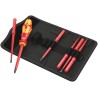 Wera Interchangeable Insulated Screwdriver Set 7-Piece Slotted Phillips Tips 154mm Blade Length 05003472001