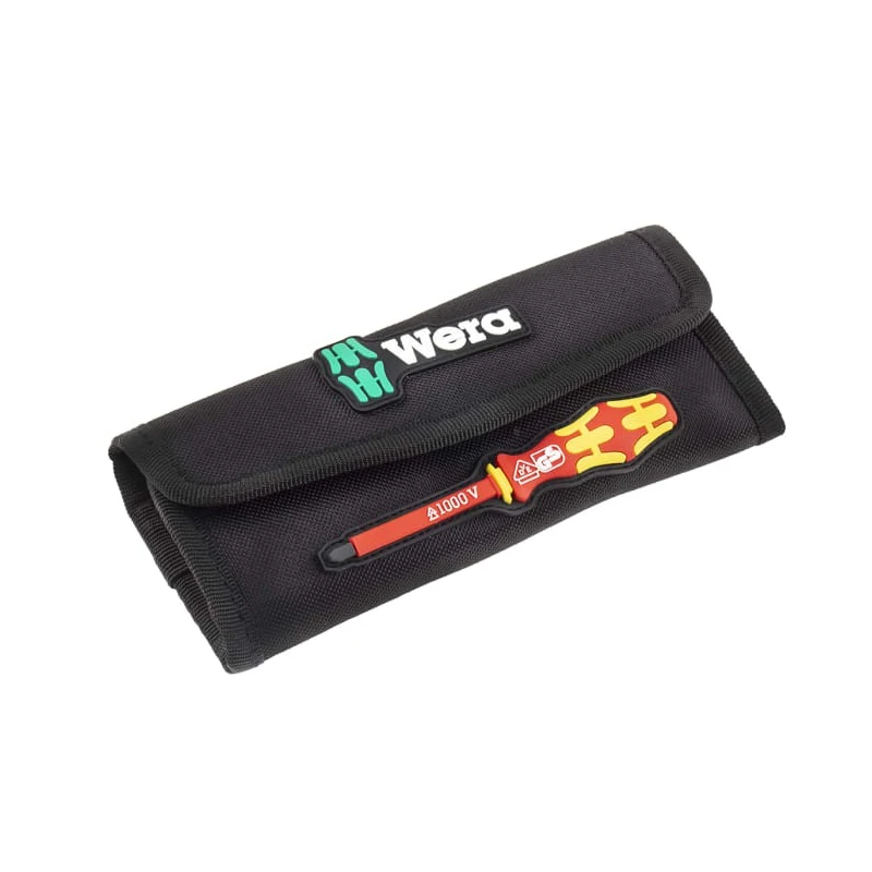 Wera Interchangeable Insulated Screwdriver Set 7-Piece Slotted Phillips Tips 154mm Blade Length 05003472001