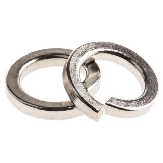 RS PRO Stainless Steel Plain Lock Washers M10 DIN 7980 A2 Grade 304 Stainless Steel 2.5mm Thickness 530-860