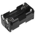 RS PRO AA Battery Holder PCB Mounting Polypropylene Body Coil Spring Termination 4 Cells 611-9605