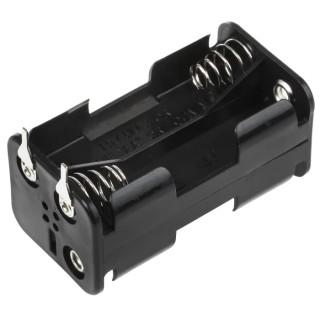 RS PRO AA Battery Holder PCB Mounting Polypropylene Body Coil Spring Termination 4 Cells 611-9605
