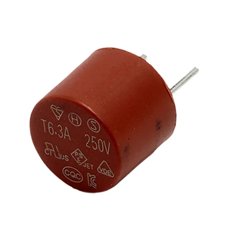 RS PRO Non-Resettable Fuse, Radial 6.3A, 250V AC, Nylon Body 611-9346