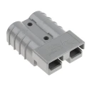 Anderson Power Products SB50 Series 2 Way Male Battery Connector, Straight, Feed Through, 600V, 50A 6319