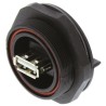 Bulgin USB Connector Straight Panel-Mount 1 Port USB Type A USB 2.0 30V IP68