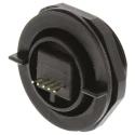 Bulgin USB Connector Straight Panel-Mount 1 Port USB Type A USB 2.0 30V IP68 