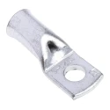 RS PRO Uninsulated Tubular Ring Terminal M6 Stud Size 4 AWG Wire Size Grey 531-065