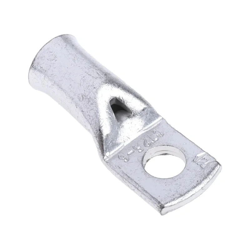 RS PRO Uninsulated Tubular Ring Terminal M6 Stud Size 4 AWG Wire Size Grey 531-065