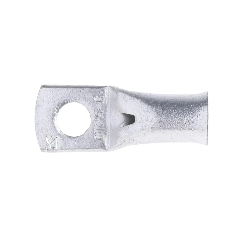 RS PRO Uninsulated Tubular Ring Terminal M6 Stud Size 4 AWG Wire Size Grey 531-065