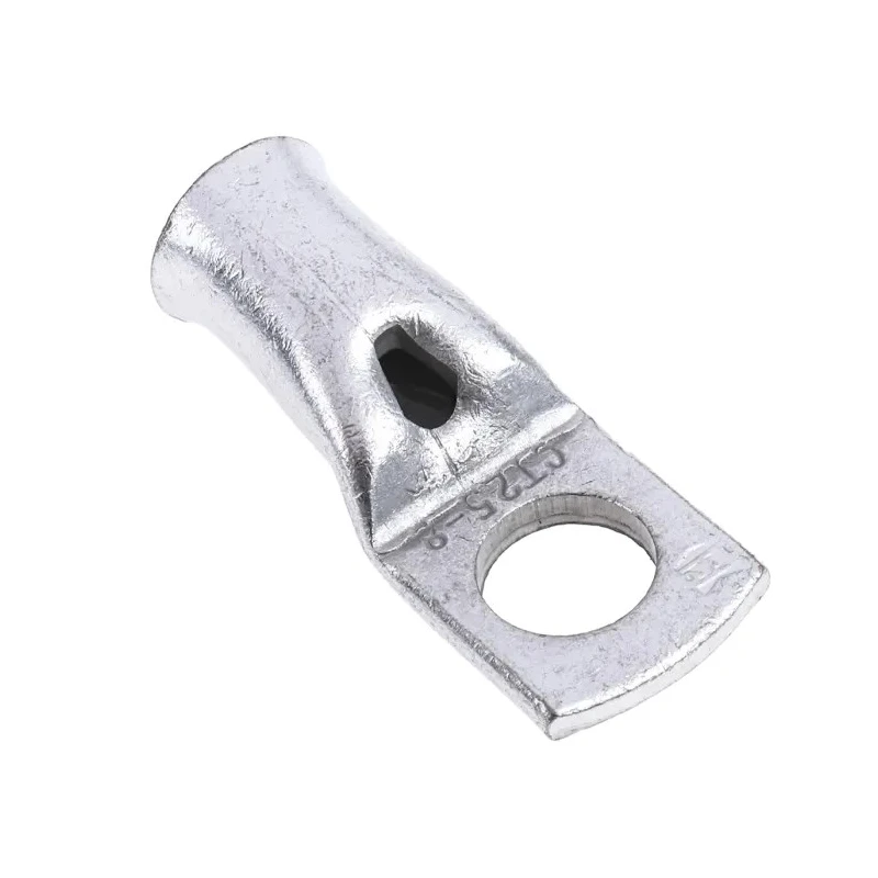 RS PRO Uninsulated Tubular Ring Terminal M8 Stud Size 4 AWG Wire Size Grey 531-071