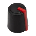 Sifam 11.5 mm Knob Diameter Black Potentiometer Knob for 6 mm Shaft D Shaped 3/03/DR110-006/237/230