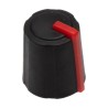 Sifam 11.5 mm Knob Diameter Black Potentiometer Knob for 6 mm Shaft D Shaped 3/03/DR110-006/237/230