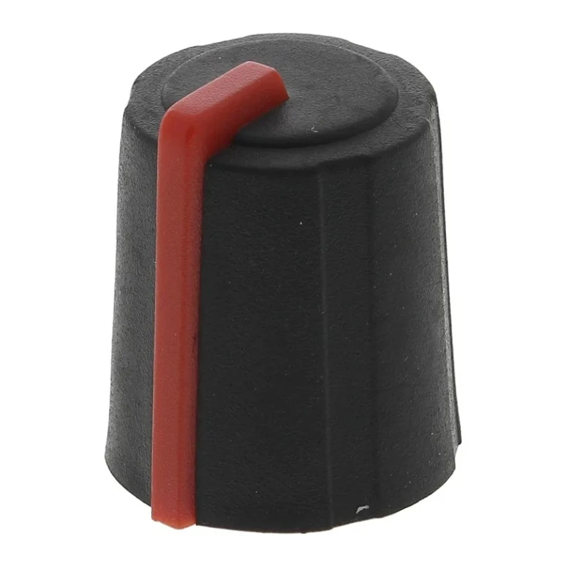 Sifam Black Push-On Potentiometer Knob 11.5 mm Diameter, 14.4 mm Height, 6 mm Splined Shaft 3/03/TP110-006/237/230