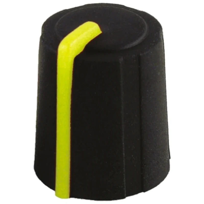 Sifam 11.5 mm Knob Diameter Black Push-On Potentiometer Knob for 6 mm Shaft D Shaped 3/03/DR110-006/237/239