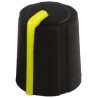 Sifam 11.5 mm Knob Diameter Black Push-On Potentiometer Knob for 6 mm Shaft D Shaped 3/03/DR110-006/237/239