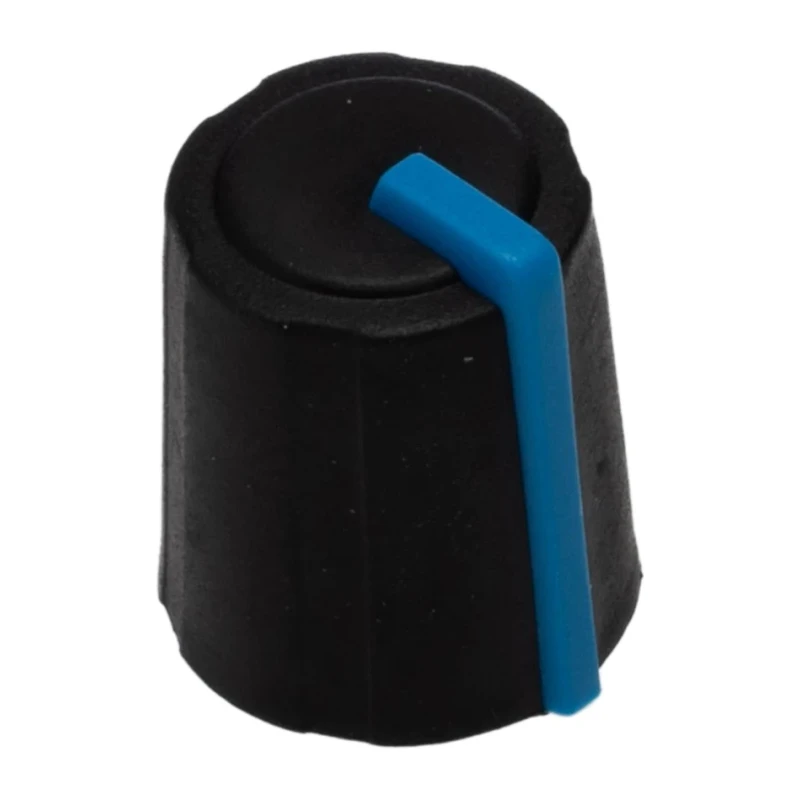 Sifam 11.5 mm Knob Diameter Black Potentiometer Knob for 6 mm Shaft D Shaped 3/03/DR110-006/237/233