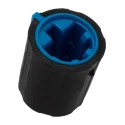 Sifam 11.5 mm Knob Diameter Black Potentiometer Knob for 6 mm Shaft D Shaped 3/03/DR110-006/237/233