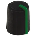 Sifam Potentiometer Knob 11.5 mm Diameter, Black, Push-On for 6 mm D Shaped Shaft 3/03/DR110-006/237/232