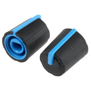 Sifam 11.5 mm Knob Diameter Black Potentiometer Knob for 4 mm Shaft D Shaped 3/03/DP110-004/237/233