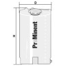 ProMinent Polyethylene 60L Chemical Tank UV Stabilized with Threaded Sockets 791994