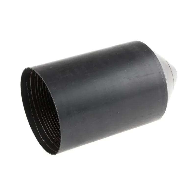 TE Connectivity Heat Shrink Boot End Cap Polyolefin Adhesive Backing Black 100 mm 102L055-37/239CS163