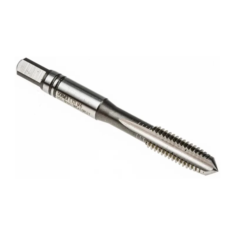 Dormer Tap Set, M6 Thread, Metric Standard, Left Hand Straight Flute Hand Tap, 56mm Length E101M6NO8