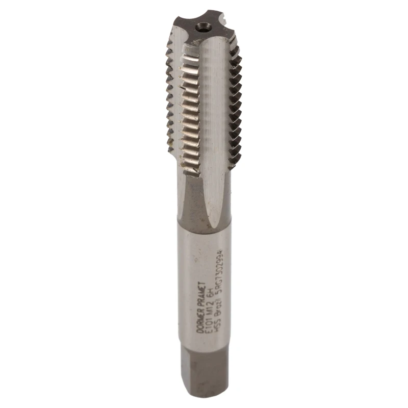 Dormer M12 Thread Metric Standard Straight Flute Left Hand High Speed Steel Hand Tap Set 3 Pieces E101M12NO8