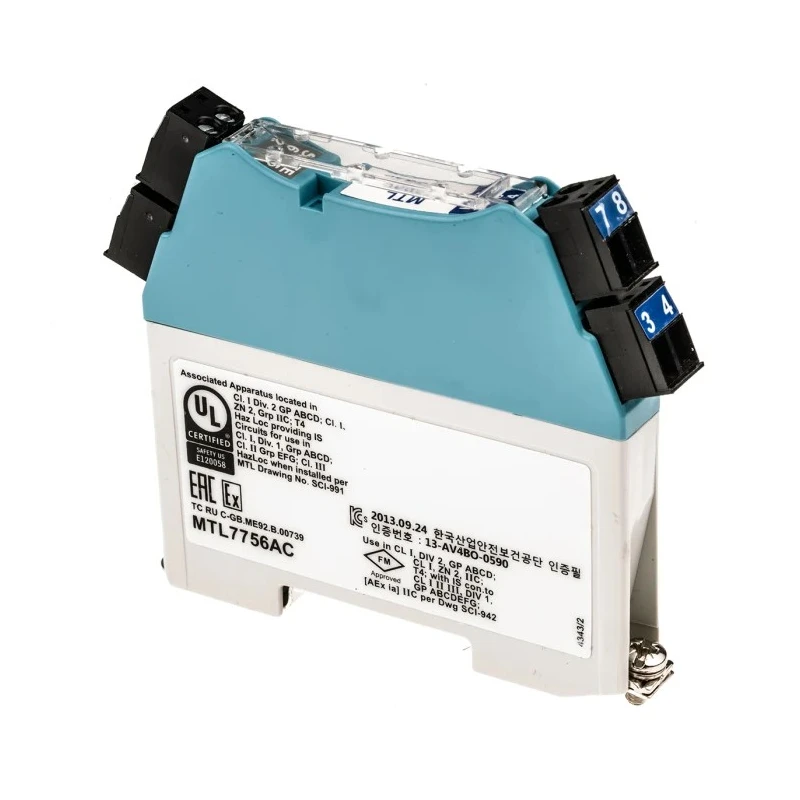 Eaton 3 Channel DIN Rail Mount Zener Barrier, 3V DC Supply, 300mA Max Safety Current, ATEX Certified, MTL7756AC/RS