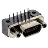Glenair 15 Way Right Angle D-Sub Connector Female 2.54 mm Pitch Through Hole MWDM2L-15SCBRP-.110