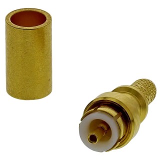 Huber+Suhner MMBX Series Coaxial Connector Cable Male MMBX, 50 Ω, Straight Body Crimp 11_MMBX-50-2-1/111_NE