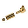 Huber+Suhner MMCX Series Coaxial Connector Cable Male MCX, 50 Ω, Right Angle Body, Solder Termination 16_MMCX-50-2-2/111_OE
