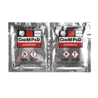 Chemtronics Wet Isopropanol Wipes Box of 50, 76 x 102 mm, Single Use, CP400