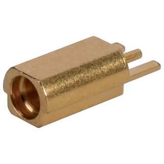 Huber+Suhner MMCX Series Coaxial Connector Surface Mount Female MCX, 50 Ω Impedance, Straight Body 82_MMCX-S50-0-2/111_KE