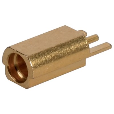 Huber+Suhner MMCX Series Coaxial Connector Surface Mount Female MCX, 50 Ω Impedance, Straight Body 82_MMCX-S50-0-2/111_KE