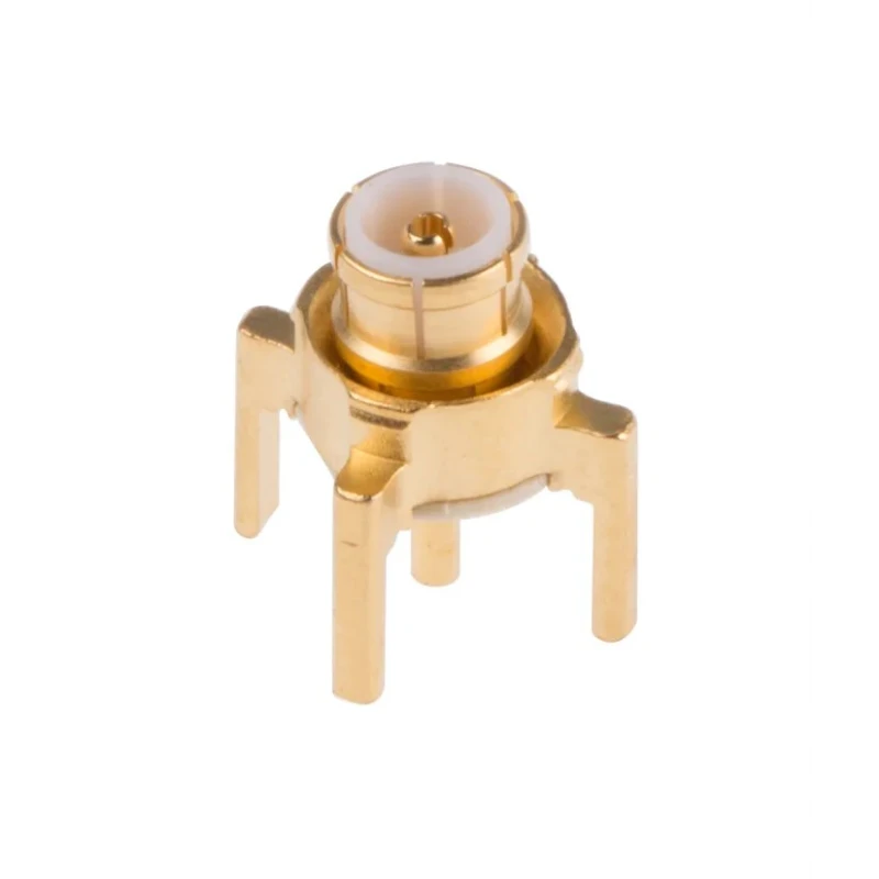 Huber+Suhner MMBX Series Coaxial Connector Through Hole Male, 50 Ω, Straight Body, Solder Termination 81_MMBX-50-0-2/111_NE